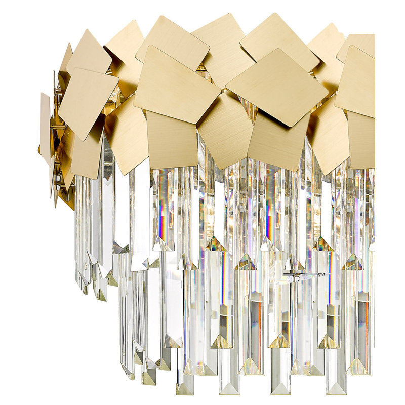 Anuschka 6 - Light Crystal Chandelier, Gold