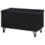 Clackamas Black 2-Door Storage Bench-595943734