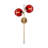 Elegant Wall Lamp with Metal Body & Glass Cap, Red and Gold Finish, 13.8 x 9.8 x 28.3 inches | Socket Type: 2 x E27 Max 40W, IP20 Rated | Perfect for Living Room, Bedroom, or Office Decor, Stylish Lighting Solution-116324672