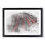 Rotterdam in Black & Red in Abstract - Picture Frame Graphic Art Print-55761982-55761981