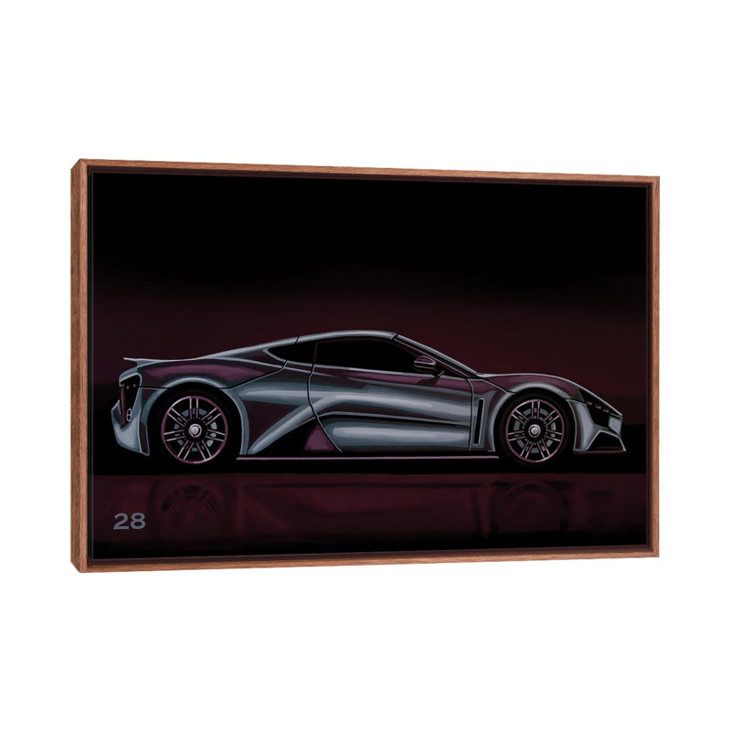 Zenvo ST 1 2009 by Paul Meijering - Gallery-Wrapped Canvas Giclée on Canvas, Brown Framed Canvas, 66.04 cm H x 45.72 cm W
