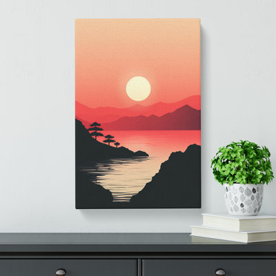 Japanese Sunset Minimalism No.3 - No Frame Print