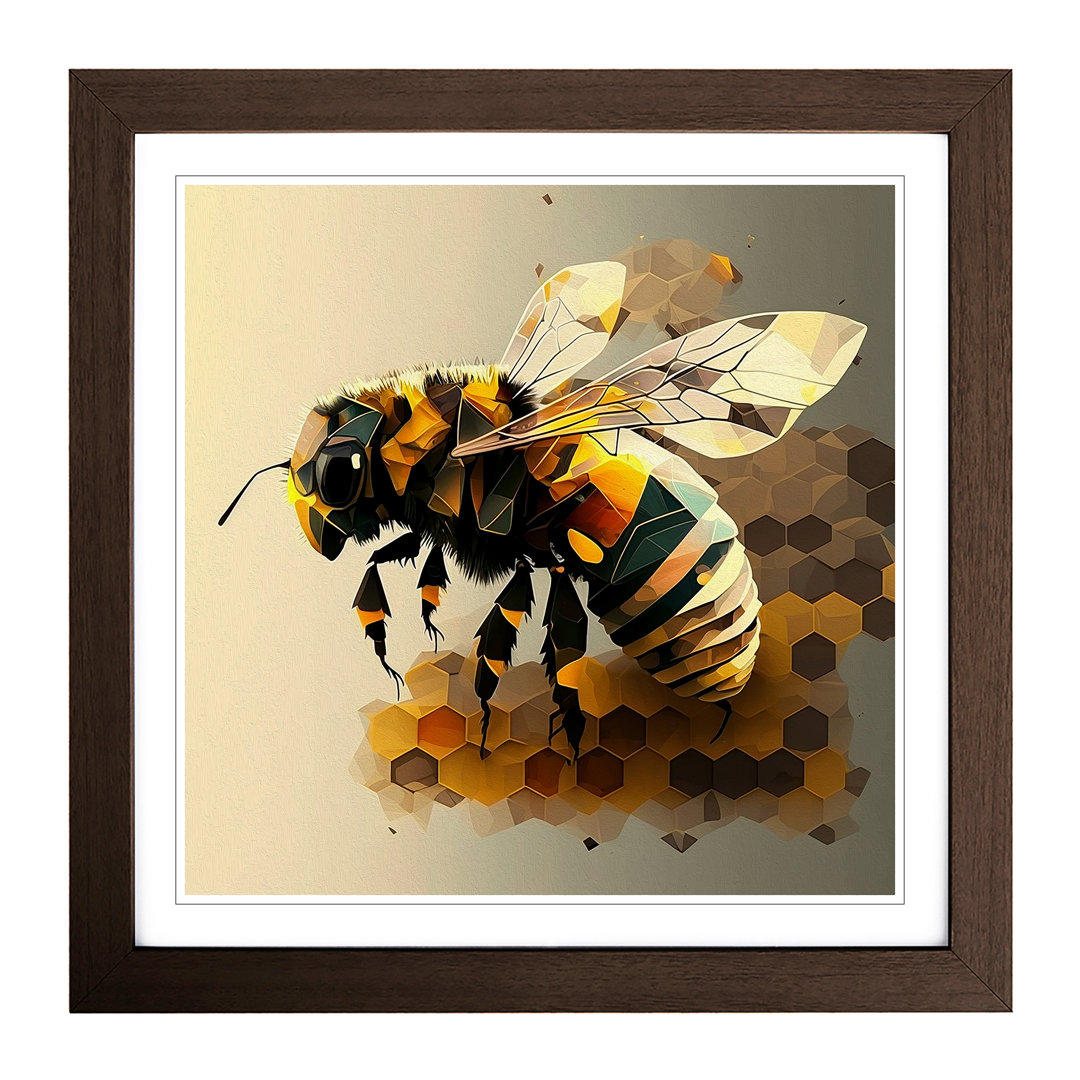 Bee Cubism - Framed Print