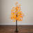 Pre-Lit Minimalist Autumn Maple Artificial Fall Tree With 96 Warm White LED Lights-950937706