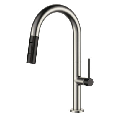 Pull Down Single Handle Kitchen Faucet with Accessories