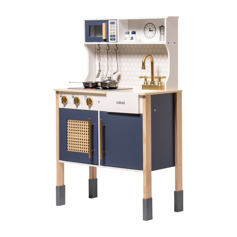 Preschool Play Kitchen Set, Navy Blue