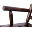 Chaise berçante confortable en bois de style rustique parfait pour le porche, le jardin et la cour
