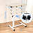 Overbed Table Height Adjustable With Tilting Desktop Bed Side Table With Wheels Lockable Rolling Standing Laptop Desk Hospital Bed Table-929888992