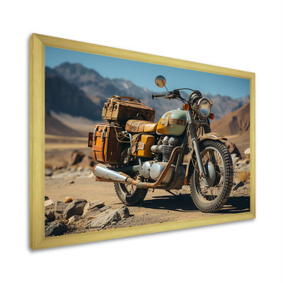 Rustic Adventure Cruiser Motorcycle - Motorcycle Canvas Wall Art