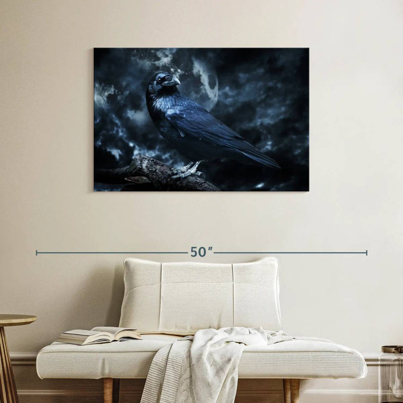 Hitzel Black Raven, 26" H x 39" W