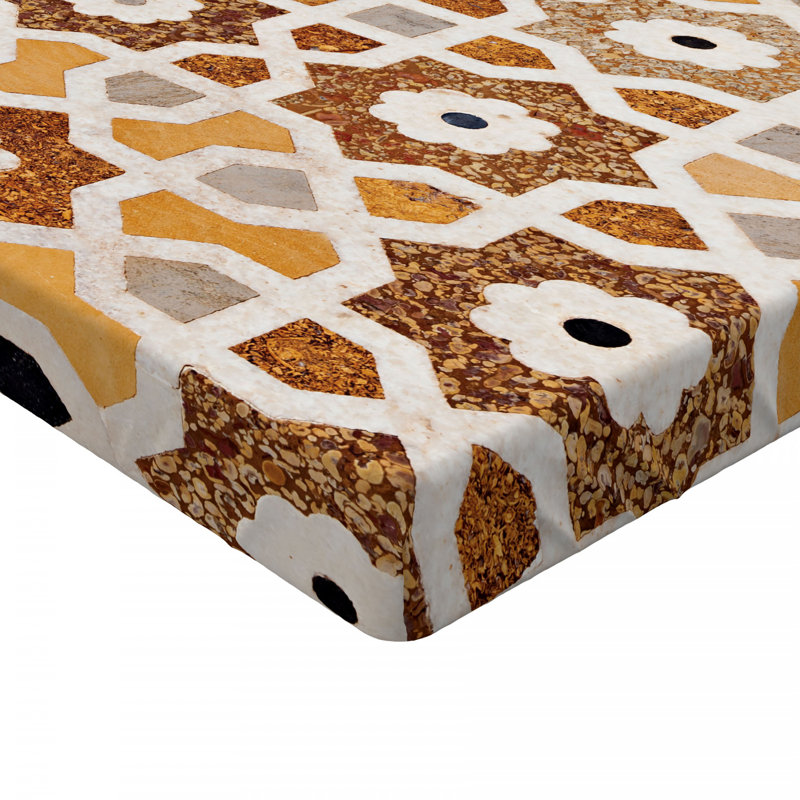 Microfiber Geometric Fitted Sheet, Twin Fitted Sheet