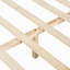 Cadre de lit en bois de pin de qualité supérieure, cadre de lit avec tête de lit inclus, lit Mid-Century moderne-1900211820-1900211821