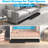 Under Bed Storage Container Bin 4 Pack, 4.5 Inch Slim Low Profile Underbed Clothes Storage Organizer