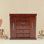 Boîte de rangement pour bijoux 5 portes en bois avec miroir et 2 armoires pivotantes