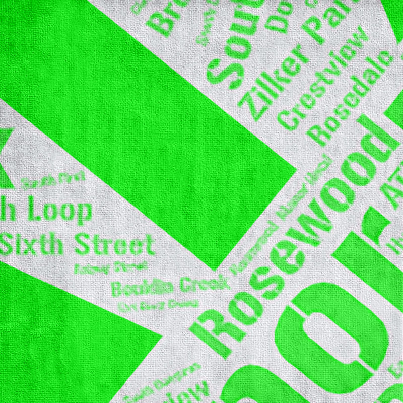 Bath Towel, Green, Microfiber, Austin