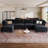 Oversized Sectional Sofa 6 Seat  Deep Seat Modular Sectional Sofa Couches Armrest Backrest With Storage Chenille-1374288255-1374048889