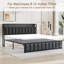 Ensemble de meubles de chambre à coucher 3 pièces, cadre de lit plateforme en similicuir noir avec station de charge, ensemble de tête de lit avec rangement moderne et 2 tables de chevet, ensemble de mobilier de chambre à coucher, aucun sommier nécessaire-1809470779-1767379313