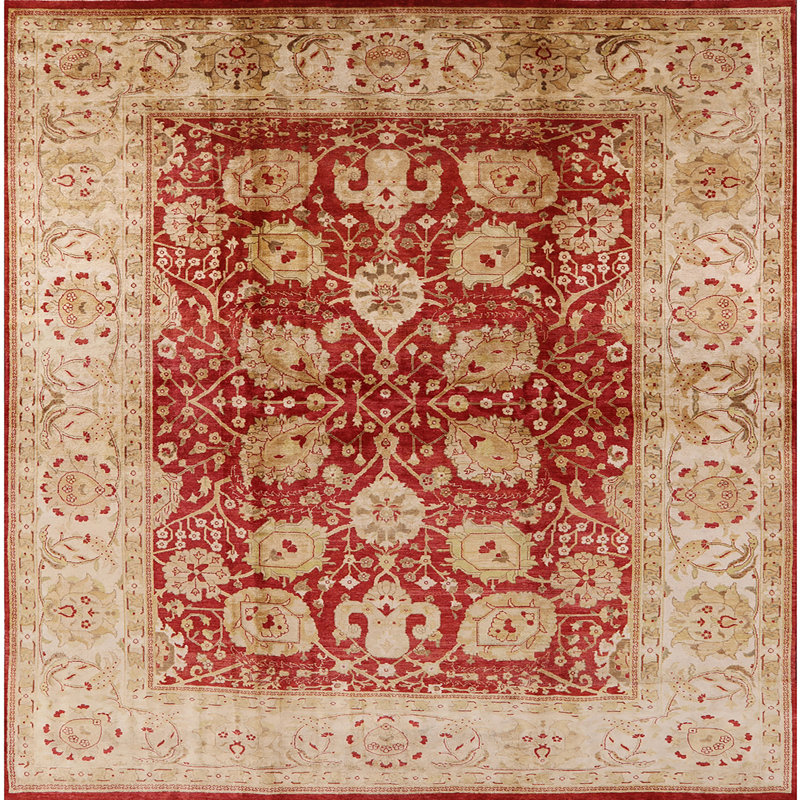 Toslon Oriental Indoor Rug, Square 8'