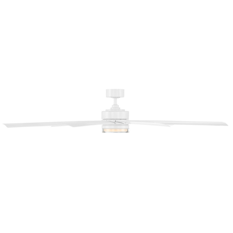 Wynd XL 9 - Blade Outdoor/ Indoor Smart Ceiling Fan with Remote Control and LED Light Kit Included, Works With Alexa and iOS / Android App