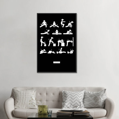 Workout par GraphINC - reproduction d'art sur toile tendue avec châssis