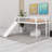 Solid Wood Floor Loft Bed With Slide And Ladder-703661509