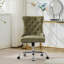 Chaise de bureau moderne rembourrée capitonnée à boutons en chenille, chaise de bureau pivotante réglable-1442139047