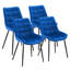 Griggs 49cm H Velvet Upholstered Side Chair-2054612481