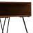 Hunter 22"W Solid Mango Wood and Metal Industrial Square End Table with Open Storage and Hairpin Legs-1629550643-1629550644