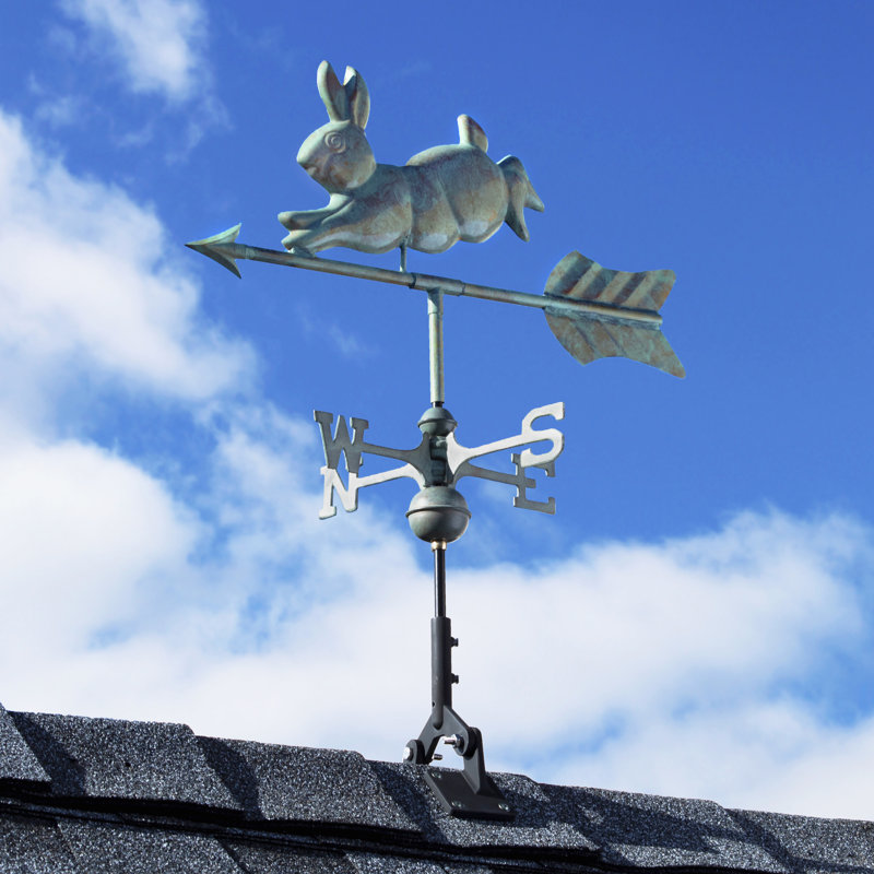 25'' H Metal Animals Weathervane, Roof Mount