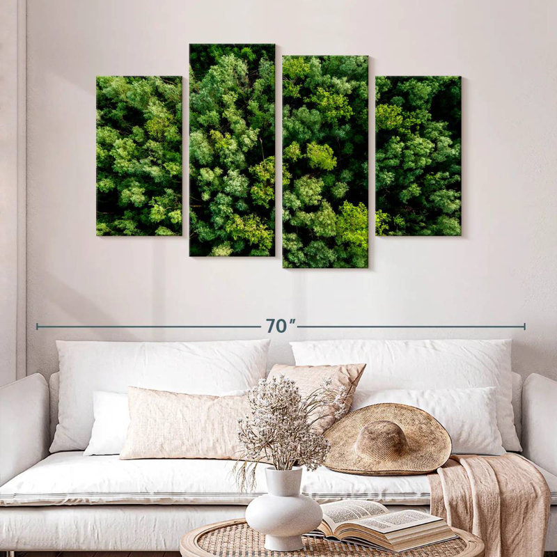 Alvord Lush Green Woodland, H 32 po x l 52 po