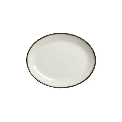 Plater ovale coupé bleu