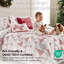 Literie réversible Southshore Fine Linens Merry and Bright, 5 pièces, microfibre doublement brossée 100 g/m², avec 3 coussins décoratifs, 1 place / 1 place XL-102595340