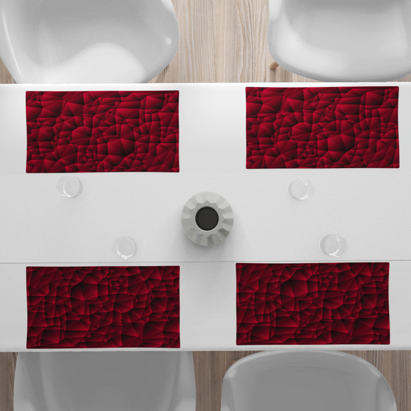 Polyester Abstract Rectangle Placemat