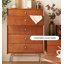Commodes d'appoint vintage, commode de rangement en bois massif