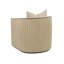 Fauteuil demi-tonneau pivotant rembourré Sonoma