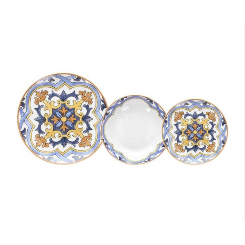 Service de table en porcelaine 18 pièces Valerine - Service pour 6