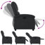 Fauteuil inclinable manuel Bryndle, dossier / repose-pieds réglable, cuir véritable-1162593121
