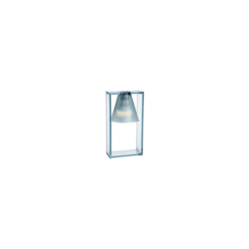 Lampe de table sculptée Light-Air, Bleu clair
