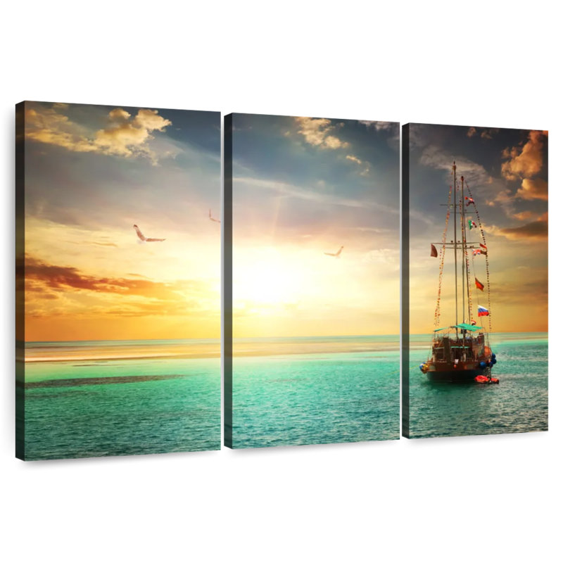 Mehar Boat Flying Flags, 20" H x 33" W