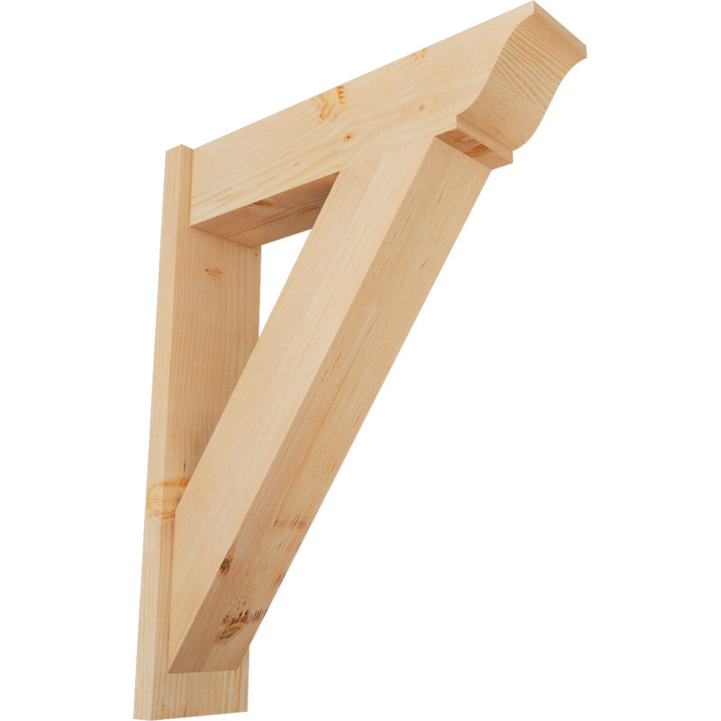 Persienne traditionnelle en bois rustique, P 28 po x H 36 po, Sapin Douglas de 7 1/2 po (lisse)