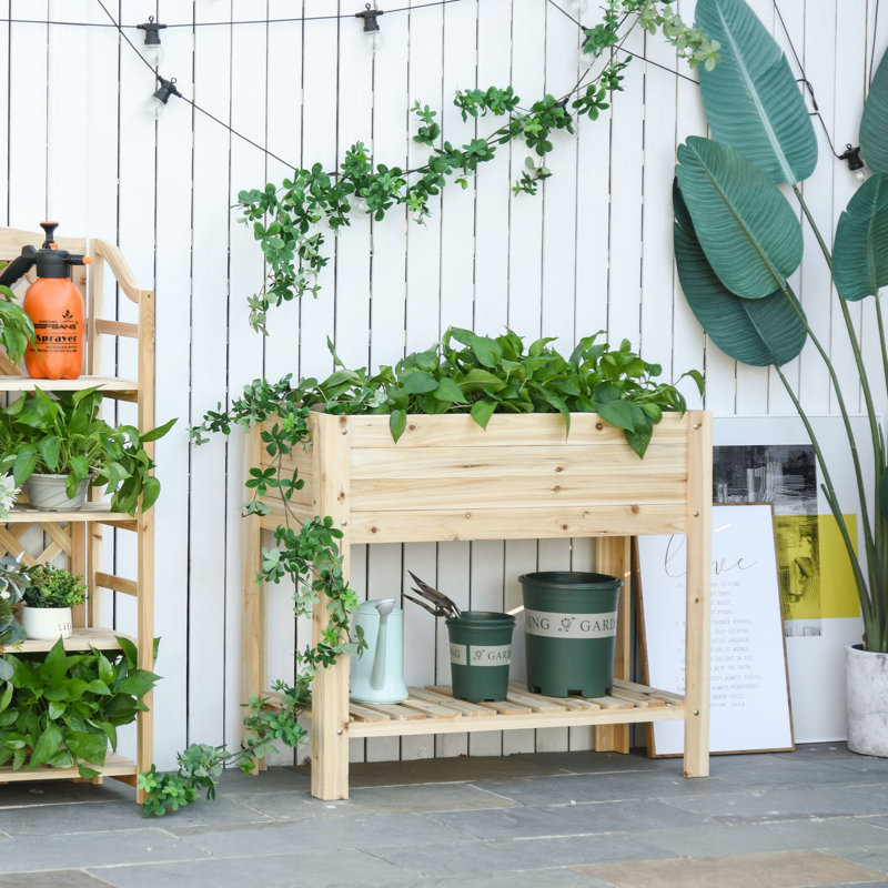 Aileene Wood Elevated Planter