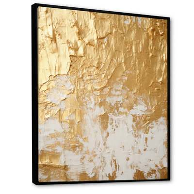 Gentle Abundance Retro Gold Abstract I - Abstract Painting Wall Art
