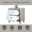 Sliverfluff Mirrored & Finish Nightstand with Spacious Drawers and Elegant Design for Modern Bedrooms