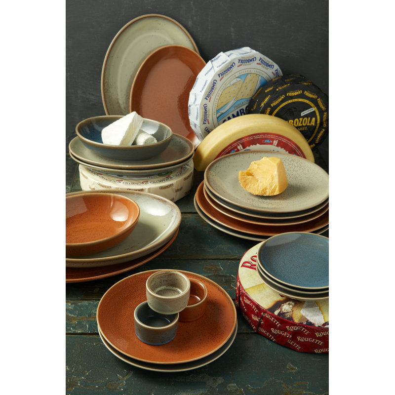 Assiettes rondes en terre cuite Terra Verde, 11,5 po, par Oneida