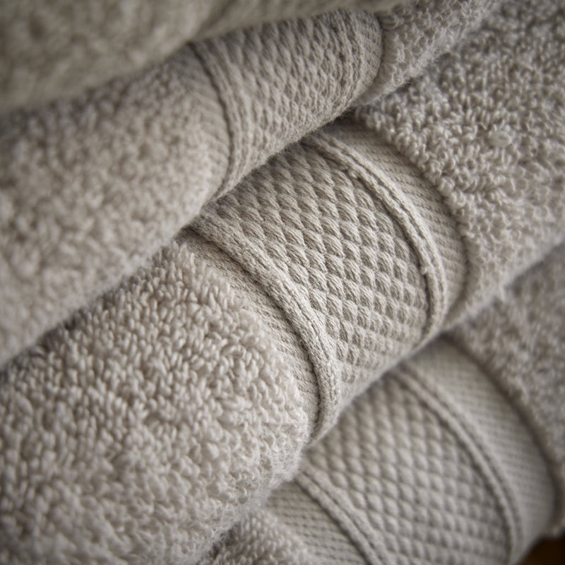 Luxury Zero Twist 100% Cotton Face Towels - Set of 2, Silver