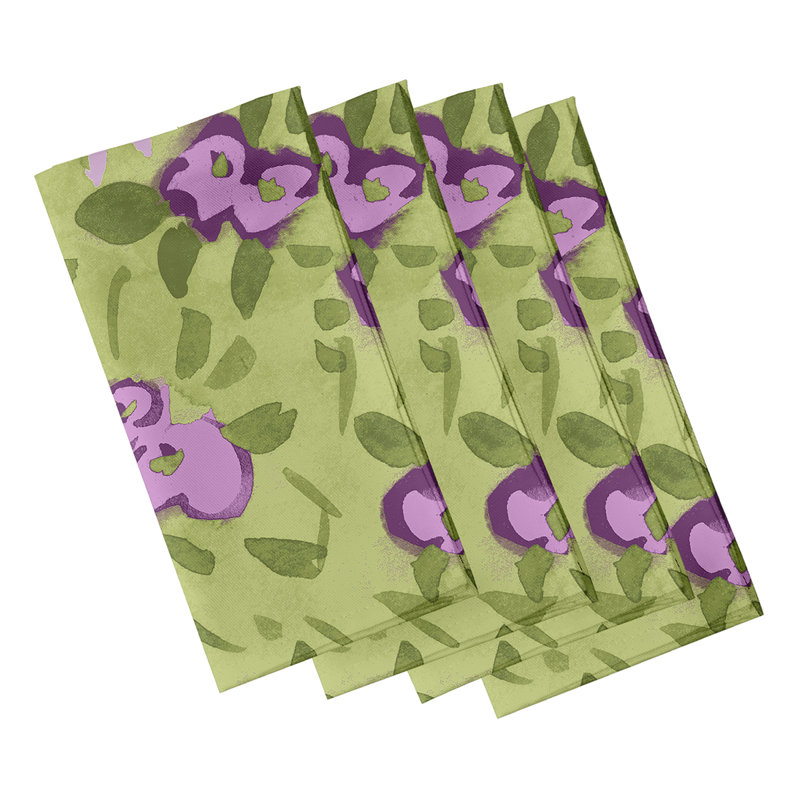 Ensemble de serviettes 4 pièces Forget Me Not Bunch, Mauve