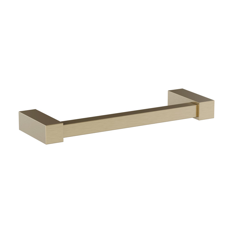 Barre à serviettes murale Monument, Champagne doré, H 8,88 po x l 8,88 po x P 2,75 po