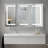 Gerding 39.3'' W 23.6'' H Frameless Medicine Cabinet With Mirror And Led