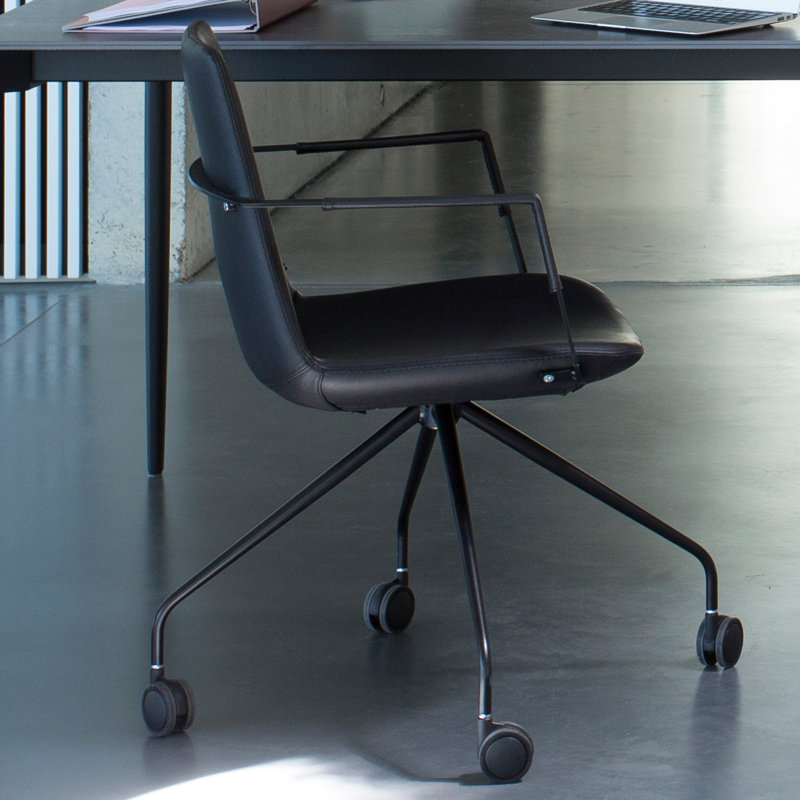 Chaise de travail Pera, Noir