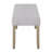 1-Piece Contemporary Style Upholstered Design Dining Room Use Bench Beige In Gray Finish Finish Dining Room Use Room